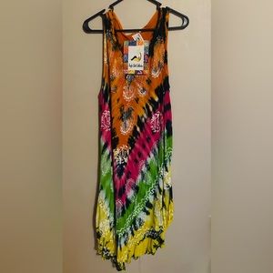 ~Tie-Dye~ Beautiful Colorful Sun Dress ~ NWT